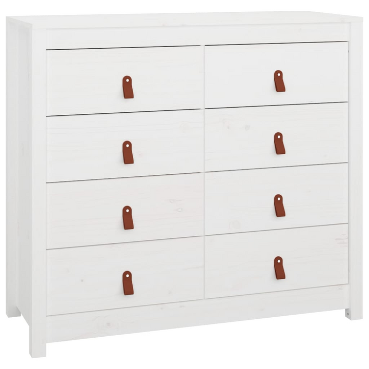 Solid Pine Side Cabinet in White - Elegant and Practical Storage Solution, 100 x 40 x 90cm - Premium  from Home Treasures - Just £213.99! Shop now at Home Treasures