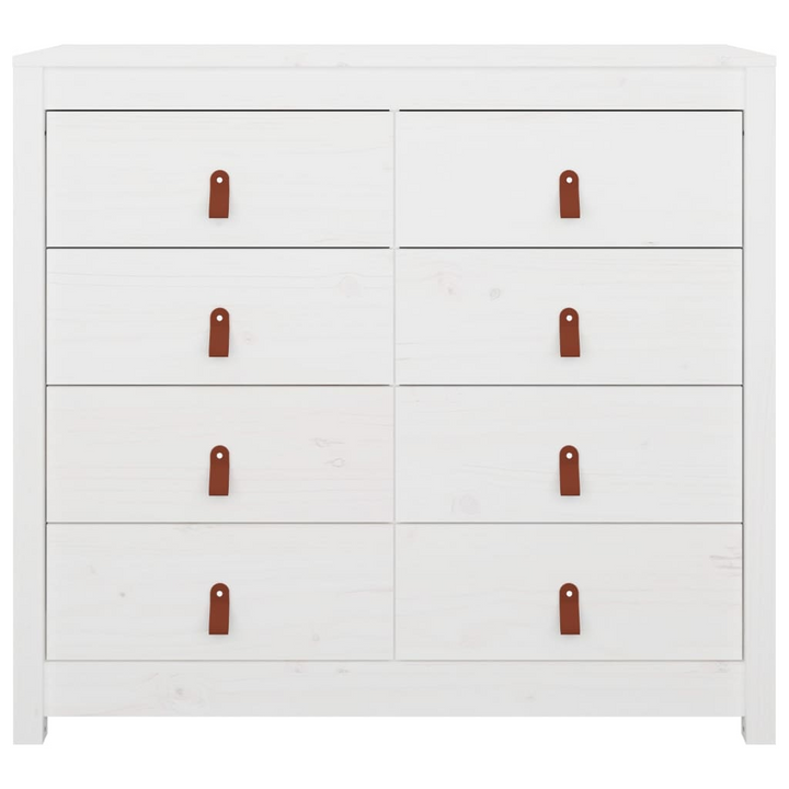 Solid Pine Side Cabinet in White - Elegant and Practical Storage Solution, 100 x 40 x 90cm - Premium  from Home Treasures - Just £213.99! Shop now at Home Treasures