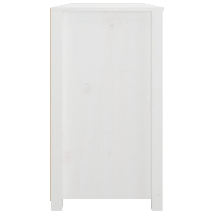 Solid Pine Side Cabinet in White - 100 x 40 x 72 cm | Stylish & Functional Storage Solution - Premium  from Home Treasures - Just £147.99! Shop now at Home Treasures