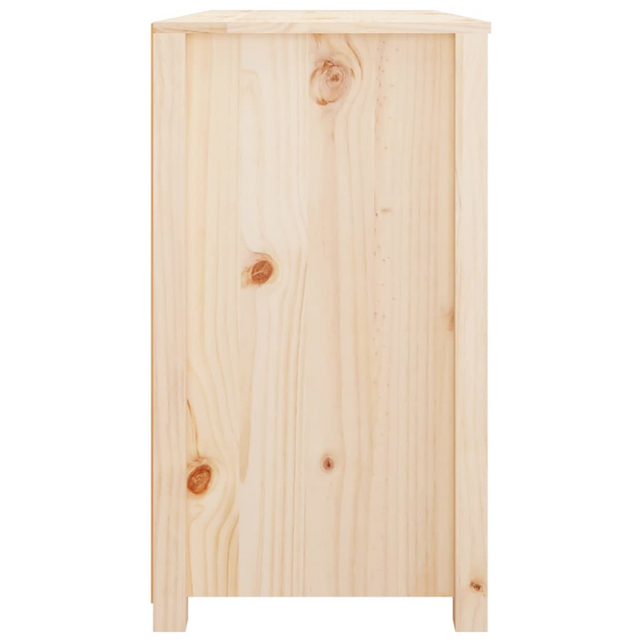 Solid Pine Side Cabinet in a Natural Finish - 100 x 40 x 72 cm | Rustic & Spacious Storage Solution - Premium  from Home Treasures - Just £133.99! Shop now at Home Treasures