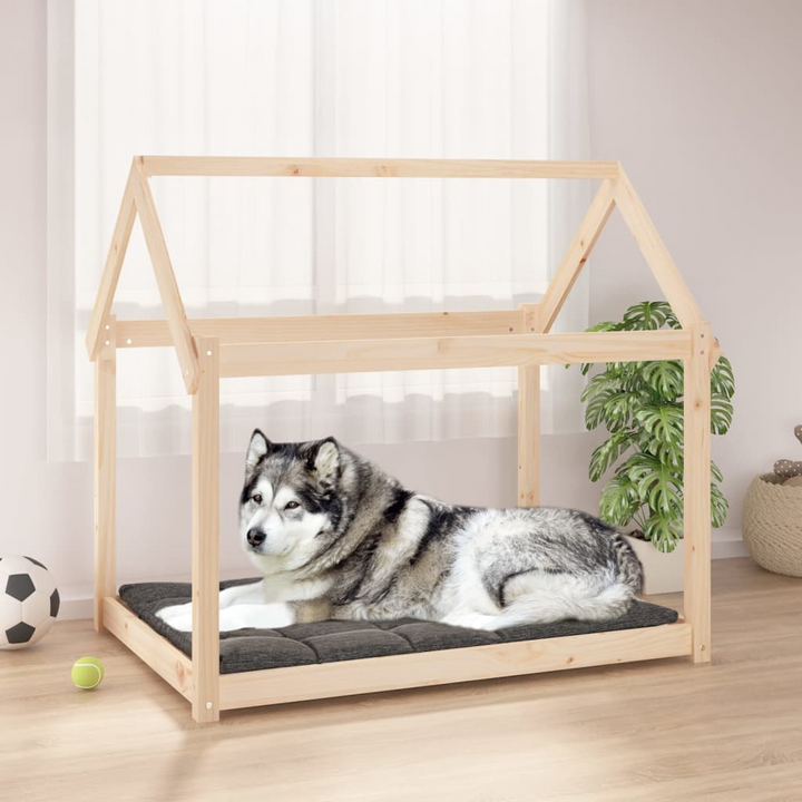 Solid Wood Pine Dog Bed - 111x80x100 cm | Rustic & Comfortable Pet Furniture - Premium  from Home Treasures - Just £85.99! Shop now at Home Treasures