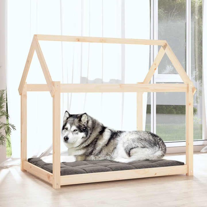 Solid Wood Pine Dog Bed - 111x80x100 cm | Rustic & Comfortable Pet Furniture - Premium  from Home Treasures - Just £85.99! Shop now at Home Treasures