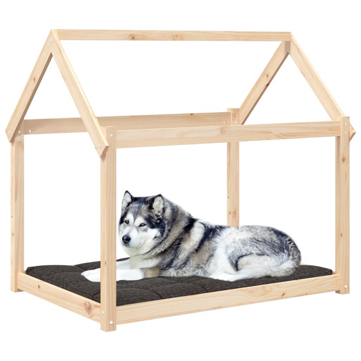 Solid Wood Pine Dog Bed - 111x80x100 cm | Rustic & Comfortable Pet Furniture - Premium  from Home Treasures - Just £85.99! Shop now at Home Treasures