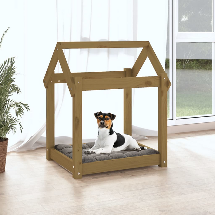 Dog Bed Honey Brown - Comfortable Solid Wood Pine Bed - Premium  from Home Treasures - Just £39.99! Shop now at Home Treasures