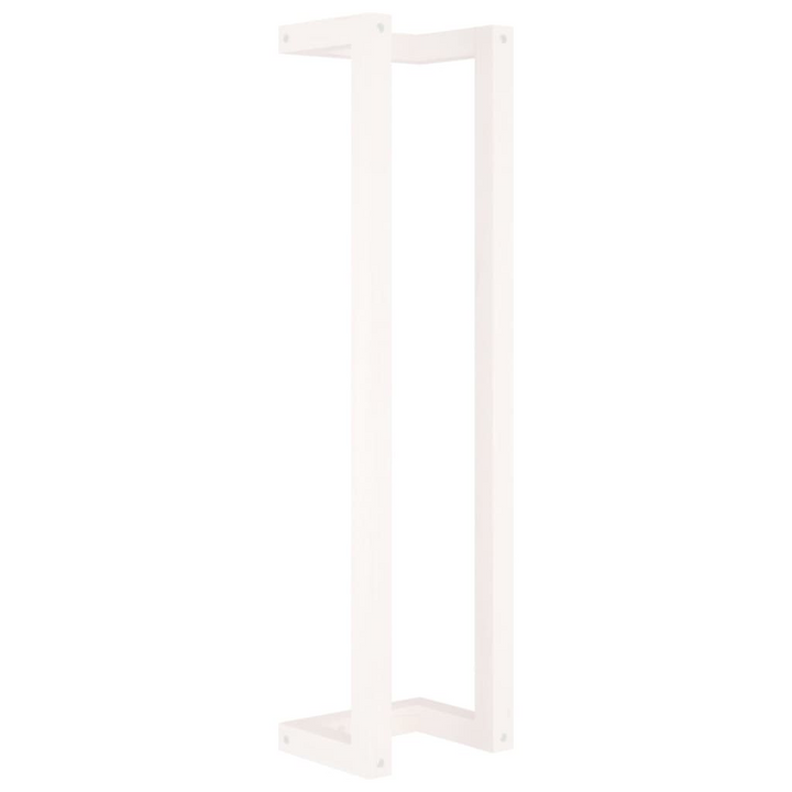 Elegant Solid Pine Towel Rack in White 23 x 18 x 90 cm - Space-Saving, Wall-Mounted Design for Modern Bathrooms - Premium  from Home Treasures - Just £34.99! Shop now at Home Treasures