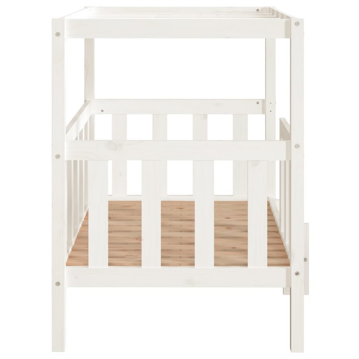 Dog Bed in White - 105.5x83.5x100 cm | Solid Pine Wood | Cozy and Stylish Pet Furniture - Premium  from Home Treasures - Just £141.99! Shop now at Home Treasures