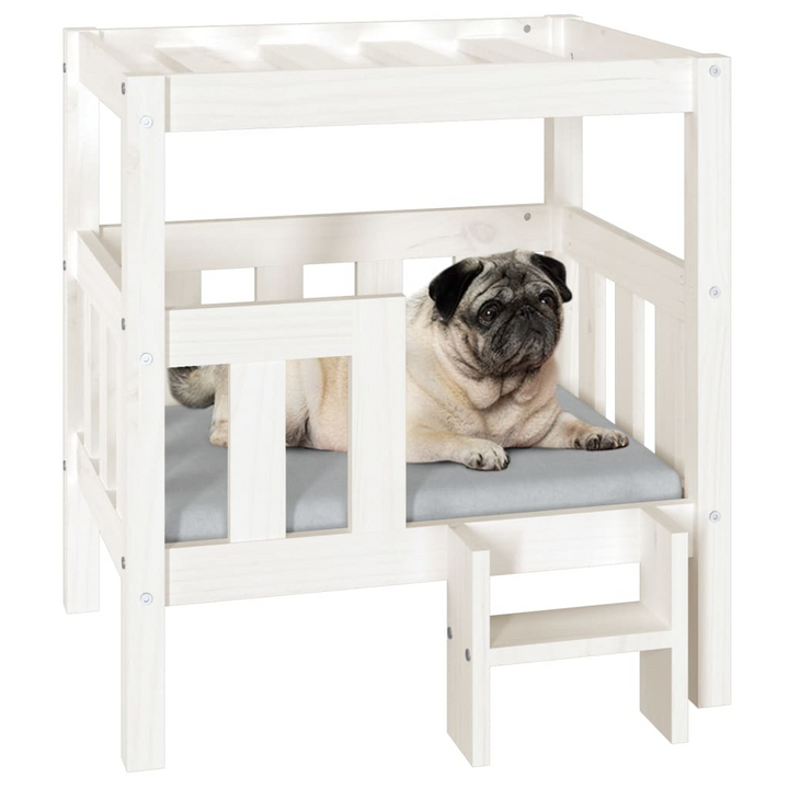 Dog Bed White - Solid Wood Pine - Comfortable and Stylish - Premium  from Home Treasures - Just £80.99! Shop now at Home Treasures