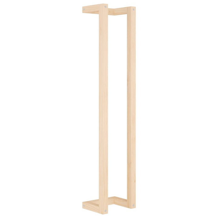 Solid Pine Towel Rack (Brown) - Space-Saving Wall Mounted Bathroom Storage, 23 x 18 x 110cm - Premium  from Home Treasures - Just £33.99! Shop now at Home Treasures