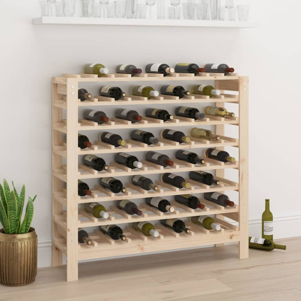 Wine Rack 109.5x30x107.5 cm Solid Wood Pine - Store and Display Your Wine in Style - Premium  from Home Treasures - Just £124.99! Shop now at Home Treasures