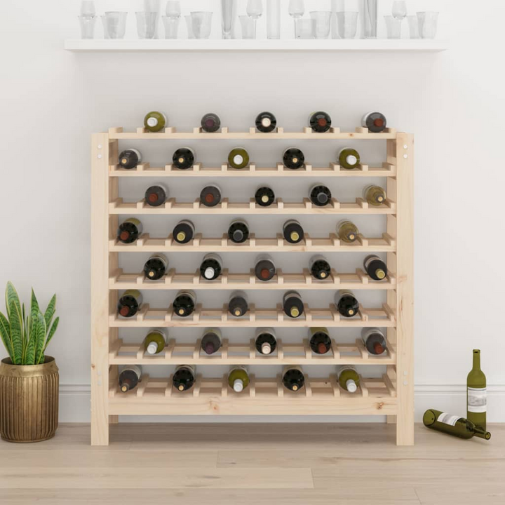 Wine Rack 109.5x30x107.5 cm Solid Wood Pine - Store and Display Your Wine in Style - Premium  from Home Treasures - Just £124.99! Shop now at Home Treasures