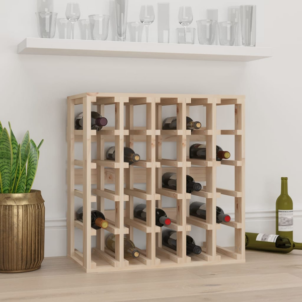 Wine Rack 58.5x33x60.5 cm Solid Wood Pine - Stylish and Functional Wine Storage - Premium  from Home Treasures - Just £71.99! Shop now at Home Treasures