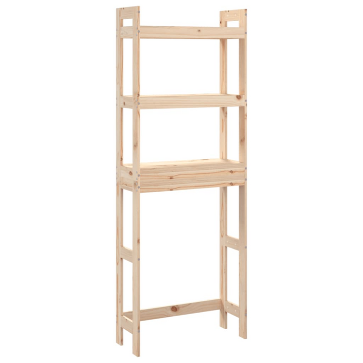 Solid Pine Toilet Rack in Brown- Space-Saving Bathroom Storage Solution, 63 x 26 x 171cm - Premium  from Home Treasures - Just £72.99! Shop now at Home Treasures