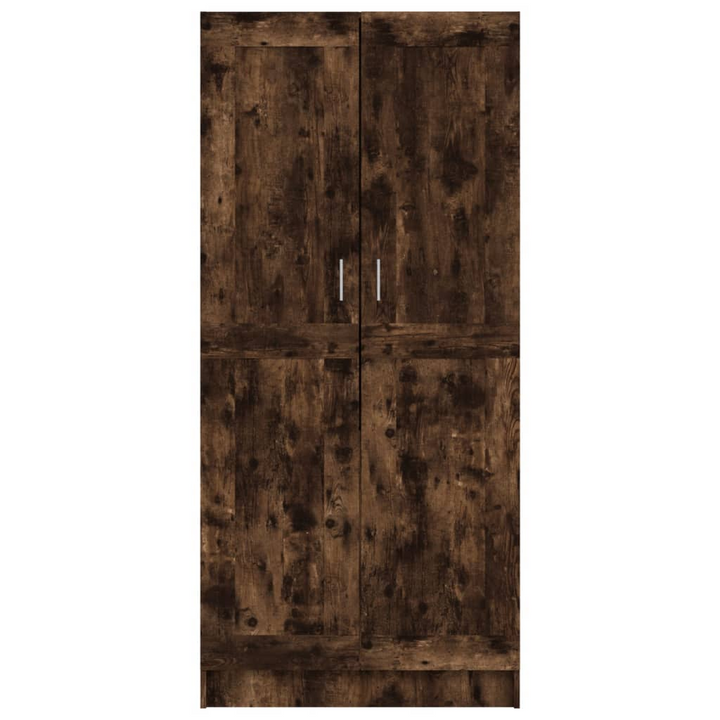 Elegant Two Door Wardrobe in Smoked Oak - Spacious Storage Solution (82.5 x 51.5 x 180 cm) - Premium  from Home Treasures - Just £173.99! Shop now at Home Treasures