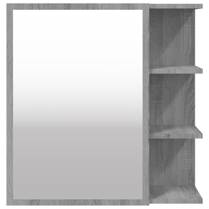 Stylish Sonoma Oak Bathroom Mirror Cabinet - Grey, 62.5 x 20.5 x 64cm | Space-Saving & Modern Design - Premium  from Home Treasures - Just £61.99! Shop now at Home Treasures