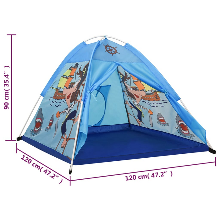 Children's Play Tent Blue 120x120x90 cm - Fun and Imaginative Playtime - Premium  from Home Treasures - Just £29.99! Shop now at Home Treasures