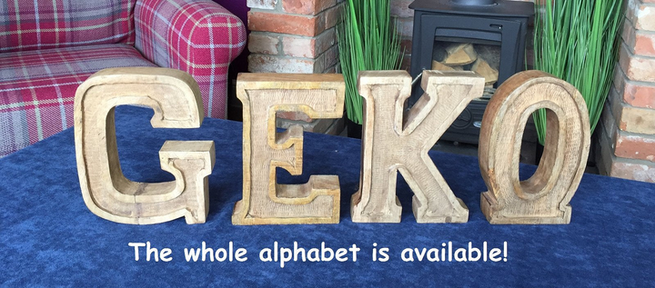 Hand Carved Wooden Embossed Letters Love - Rustic Decor for Baby's Room, Wedding Gifts, and More - Premium  from Home Treasures - Just £36.99! Shop now at Home Treasures