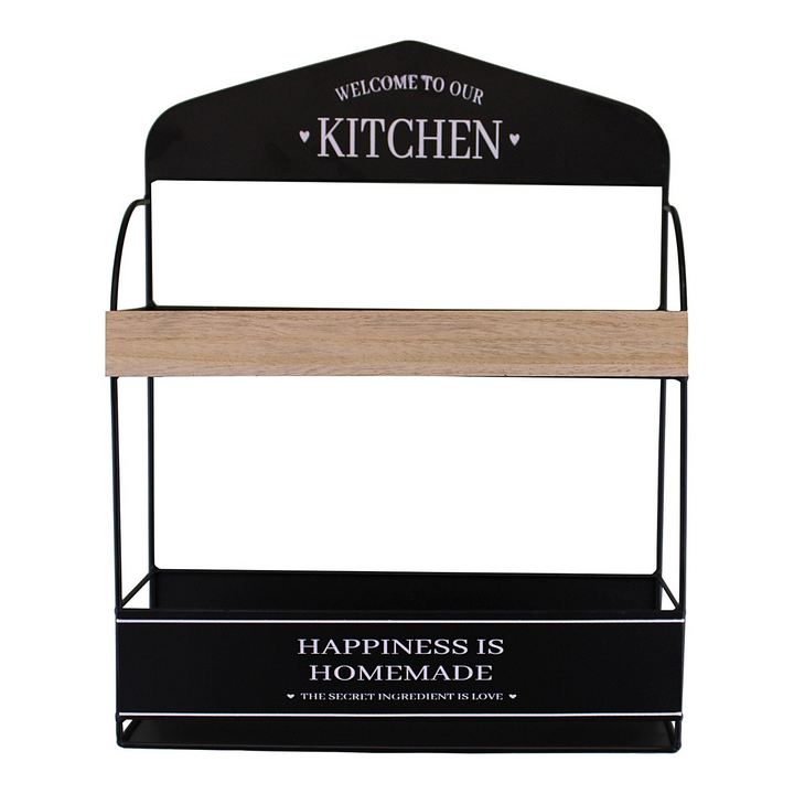 Stylish Decorative Wall Hanging Kitchen Shelving Unit | 12.5 x 44.2 x 35cm | Perfect for Organizing Kitchen Accessories - Premium  from Home Treasures - Just £16.99! Shop now at Home Treasures