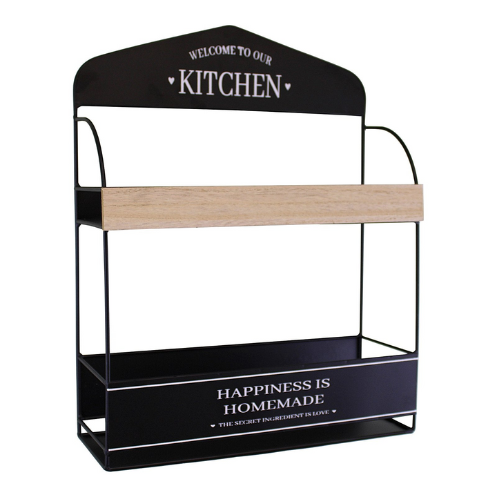 Stylish Decorative Wall Hanging Kitchen Shelving Unit | 12.5 x 44.2 x 35cm | Perfect for Organizing Kitchen Accessories - Premium  from Home Treasures - Just £16.99! Shop now at Home Treasures