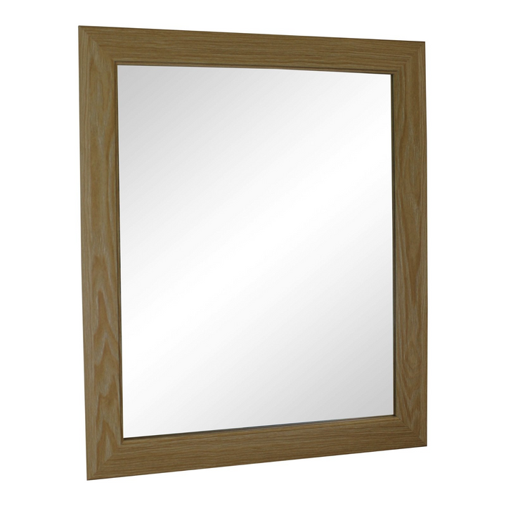 Elegant Light Oak Effect Mirror - 59cm | Versatile Home Décor Addition for Any Room - Premium  from Home Treasures - Just £19.99! Shop now at Home Treasures