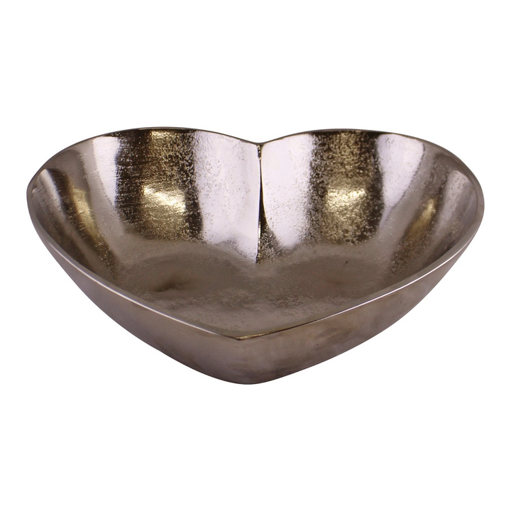 Silver Metal Heart Shaped Decorative Bowl - Elegant Home Decor - Premium  from Home Treasures - Just £28.99! Shop now at Home Treasures