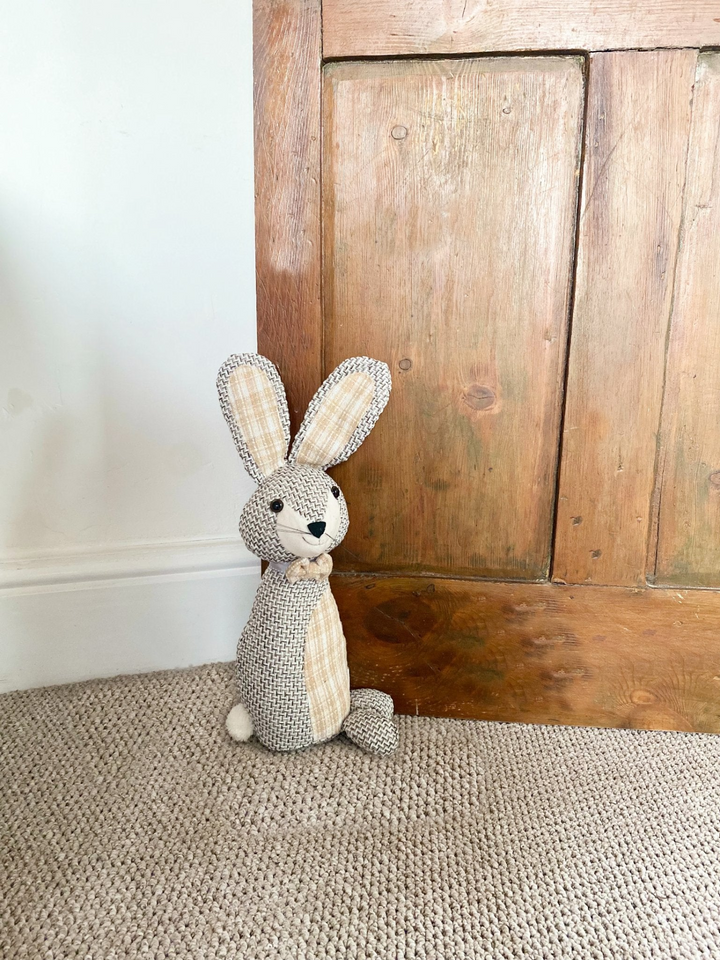 Woven Fabric Rabbit Doorstop - Stylish and Functional Home Décor - Premium  from Home Treasures - Just £19.99! Shop now at Home Treasures