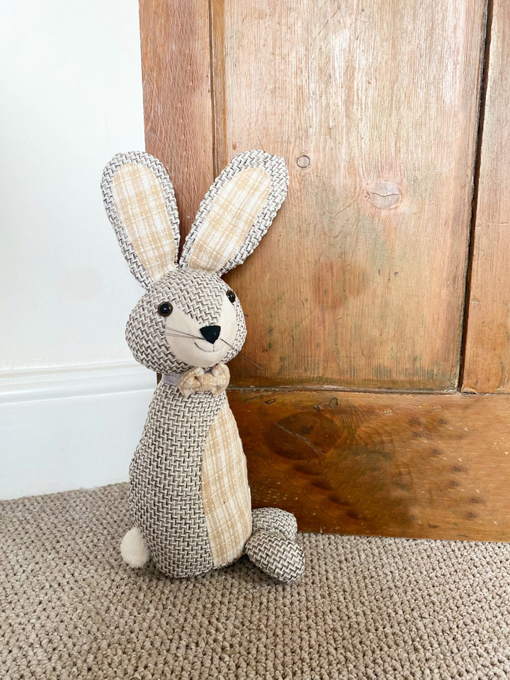 Woven Fabric Rabbit Doorstop - Stylish and Functional Home Décor - Premium  from Home Treasures - Just £19.99! Shop now at Home Treasures