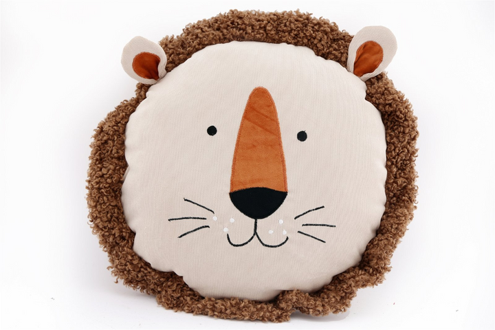 Lion Face Scatter Cushion 40cm - Soft and Adorable Addition to Any Child's Bedroom or Nursery - Premium  from Home Treasures - Just £19.99! Shop now at Home Treasures