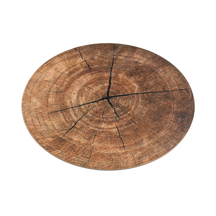 Set of 4 Circular Bark Design Place Mats - Stylish and Functional Home Decor - Premium  from Home Treasures - Just £18.99! Shop now at Home Treasures