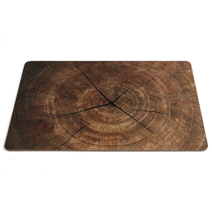 Set of Four Rectangular Bark Design Place Mats - Stylish & Functional Dining Table Accessories - Premium  from Home Treasures - Just £18.99! Shop now at Home Treasures