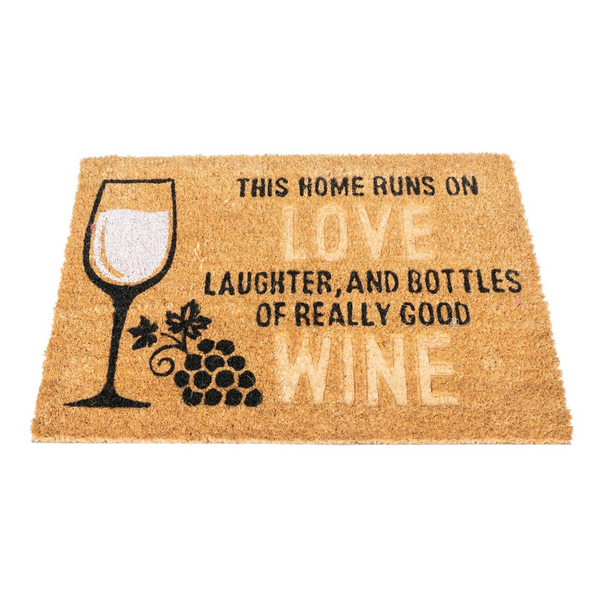 Coir Doormat with Wine Glass & Love - Perfect Gift for Wine Lovers - Premium  from Home Treasures - Just £9.99! Shop now at Home Treasures