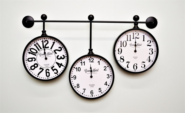 Stylish Metal Wall Clocks, Set of 3 - Unique Multi-Level Design, Home Decor Essential - Premium  from Home Treasures - Just £71.99! Shop now at Home Treasures