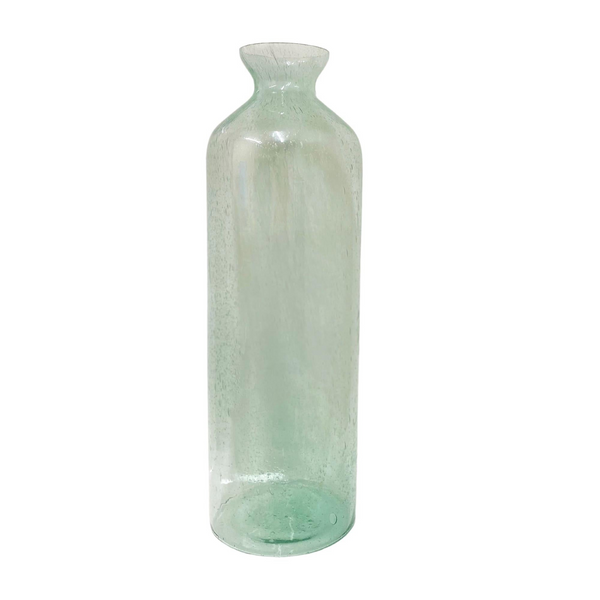 Elegant Domed Green Bubble Vase 41cm - Hand Blown Glass Pillar Vase | Stylish Home Decor - Premium  from Home Treasures - Just £21.99! Shop now at Home Treasures