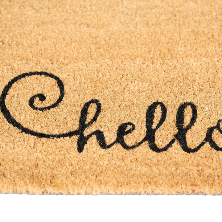 Coir Hello Doormat 40x60cm - Elegant Greeting for Your Home's Entrance - Premium  from Home Treasures - Just £14.99! Shop now at Home Treasures