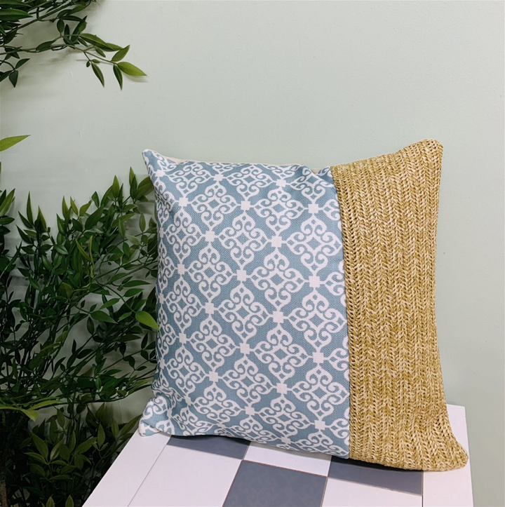 Serenity Print Square Cushion Grey - Stylish & Comfortable Home Decor - Premium  from Home Treasures - Just £4.99! Shop now at Home Treasures