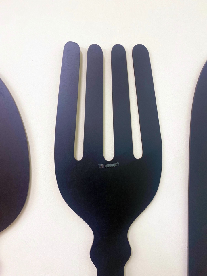 Three Piece Cutlery Wall Chalkboards - Unique Cutlery Set Decor with Chalks Included - Premium  from Home Treasures - Just £18.99! Shop now at Home Treasures