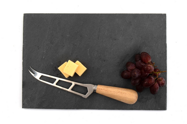 Premium Slate Cheese Board Service Set & Knife - 30cm - Premium  from Home Treasures - Just £7.99! Shop now at Home Treasures