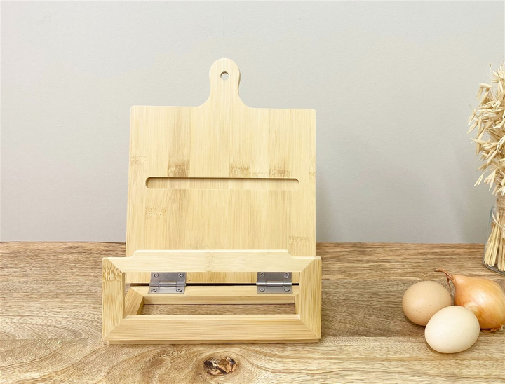 Bamboo Wood Recipe Book Holder - Elegant and Functional Kitchen Accessory - Premium  from Home Treasures - Just £21.99! Shop now at Home Treasures