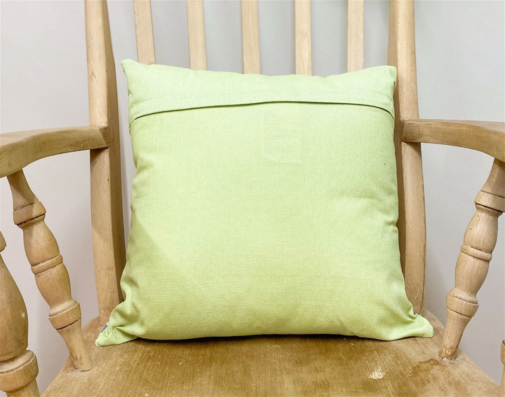 Contemporary Green Leaf Print Scatter Cushion with Removable Cover - Stylish & Comfortable Home Decor - Premium  from Home Treasures - Just £3.99! Shop now at Home Treasures