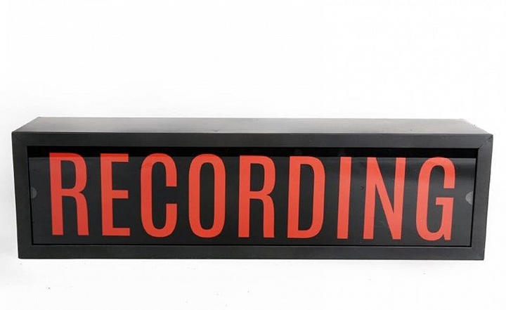 Retro Recording Light Box - Wall Mountable Studio Sign with Red RECORDING Design, 1.6m Cable, UK Plug - Premium  from Home Treasures - Just £72.99! Shop now at Home Treasures