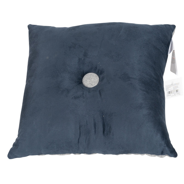 Double Sided Square Scatter Cushion 36cm - Dark Blue, Reversible & Stylish for Living Room & Bedroom - Premium  from Home Treasures - Just £4.99! Shop now at Home Treasures