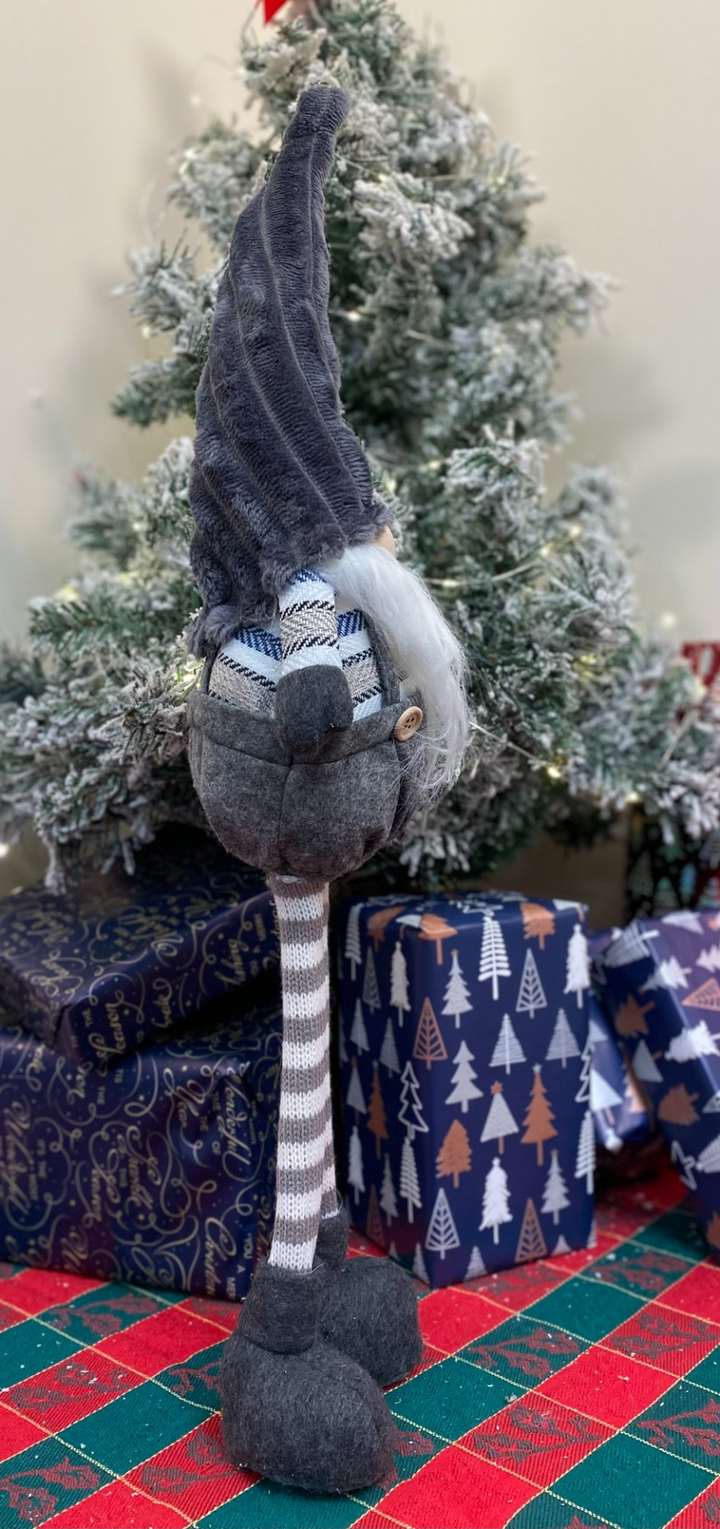 Festive Blue & Dark Grey Standing Gonk 60cm | Seasonal Christmas Decor - Premium  from Home Treasures - Just £19.99! Shop now at Home Treasures