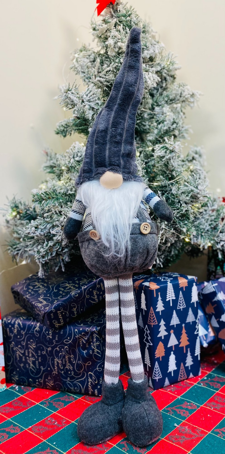 Festive Blue & Dark Grey Standing Gonk 60cm | Seasonal Christmas Decor - Premium  from Home Treasures - Just £19.99! Shop now at Home Treasures