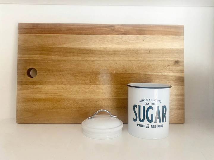 White General Store Tea, Coffee and Sugar Set - Charming Metal Canisters Trio - Premium  from Home Treasures - Just £26.99! Shop now at Home Treasures