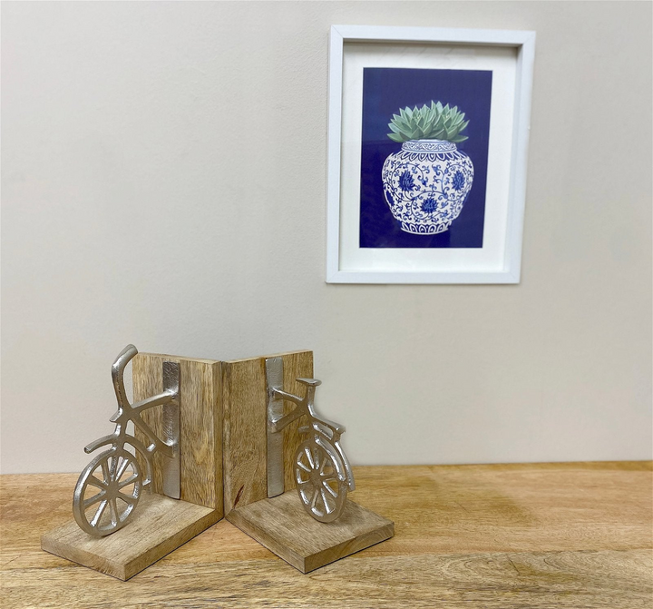 Stylish Bicycle Bookends - Set of Two | Perfect Gift for Cyclists & Book Lovers - Premium  from Home Treasures - Just £9.99! Shop now at Home Treasures