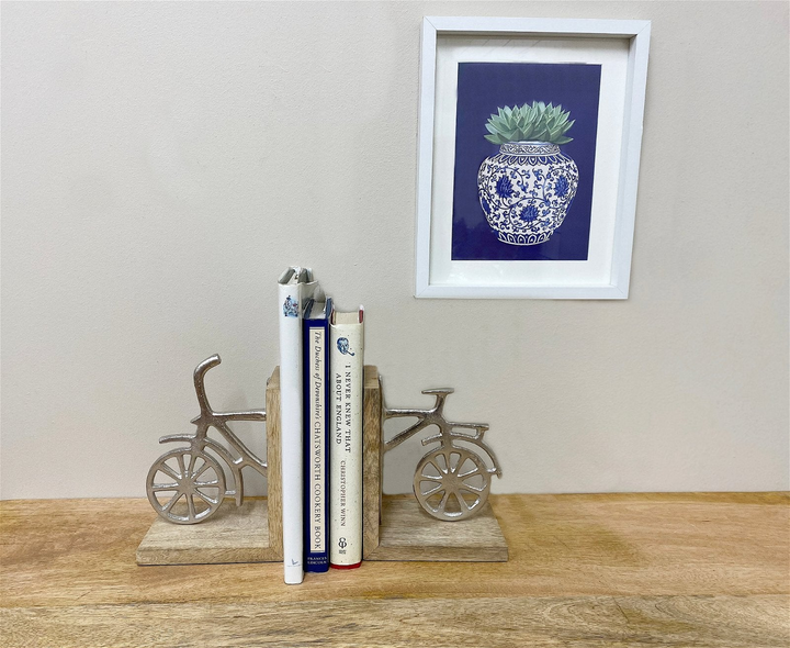 Stylish Bicycle Bookends - Set of Two | Perfect Gift for Cyclists & Book Lovers - Premium  from Home Treasures - Just £9.99! Shop now at Home Treasures