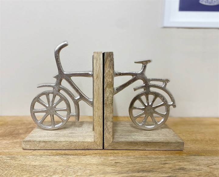 Stylish Bicycle Bookends - Set of Two | Perfect Gift for Cyclists & Book Lovers - Premium  from Home Treasures - Just £9.99! Shop now at Home Treasures