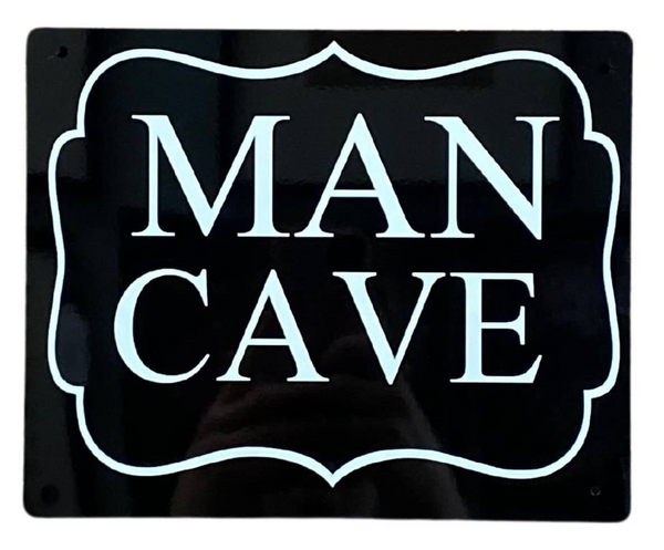 Vintage Man Cave Metal Wall Plaque - Durable Aluminum Sign with Classic Retro Design - Perfect for Indoors & Outdoors - Premium  from Home Treasures - Just £13.99! Shop now at Home Treasures