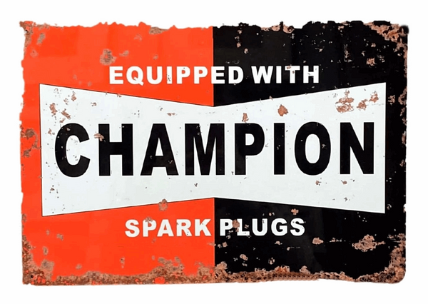 Vintage Champion Spark Plugs Metal Wall Plaque - Retro Garage Decor - Premium  from Home Treasures - Just £11.99! Shop now at Home Treasures