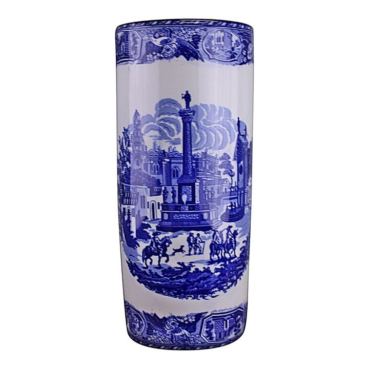 Vintage Blue & White Townscape Design Umbrella Stand - Elegant & Functional Home Decor - Premium  from Home Treasures - Just £40.99! Shop now at Home Treasures