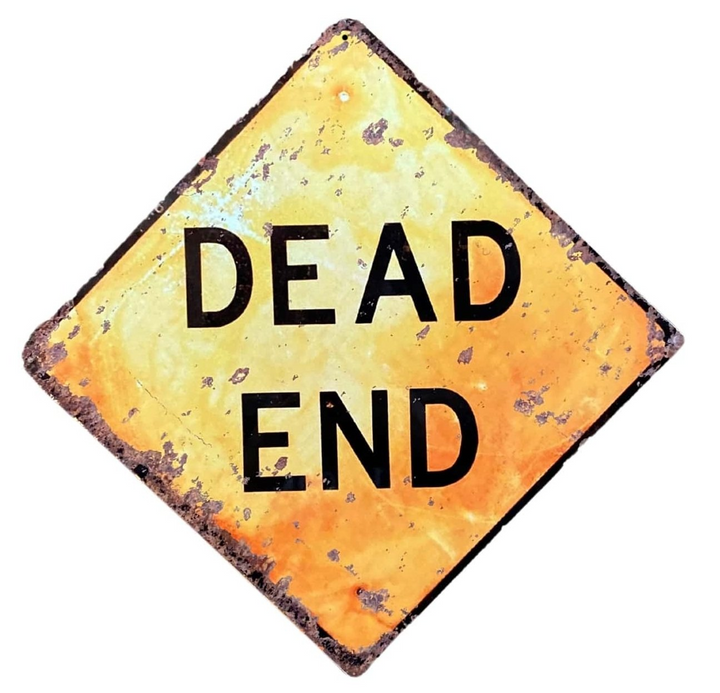 Metal Square Wall Sign - Dead End | Vintage Reproduction Metal Sign - Premium  from Home Treasures - Just £11.99! Shop now at Home Treasures